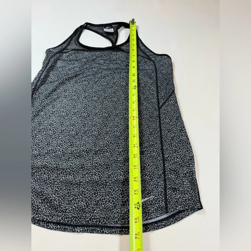 Nike Dri-Fit Racerback tank women’s small black pattern (bin W)